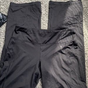 Black flare yoga pants